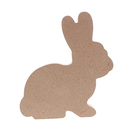 IMIKEYA Osterhase Stall Sachen Kaninchen Dekorationen drinnen kinderspielzeug Ostern basteln für Ostern Ostern Kinderbasteln DIY Malmodelle Tischdekoration mit Häschen Holz Brown von IMIKEYA