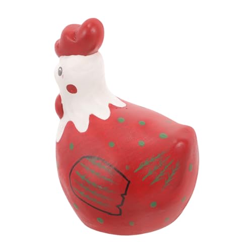 IMIKEYA Ostern buntes Huhn Ostern zu Ostern osterpresente Ostergeschenk gartendeko Ratte Plüsch Hühnerdekor Küken Hühnerskulptur Hühnerstatuen aus Holz hölzern Colorful von IMIKEYA