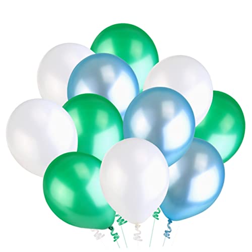 IMIKEYA Perl Latex Luftballons Für Hochzeits Und Geburtstagsfeier Ballons Weiß Seeblau Und Grün Für Kreative Deko Und Spaß Feier von IMIKEYA