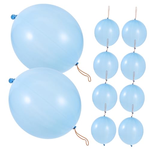 IMIKEYA Punsch Ballons Neonfarben Spaßige Luftballons Mit Gummibandgriff Für Kindergeburtstag Und Partys Blau von IMIKEYA