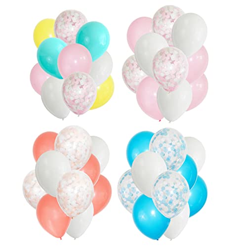 IMIKEYA Runde Latex Konfetti Ballons Set Für Hochzeiten Geburtstage Shower Und Festival Dekorationen Für Jubiläumsfeiern Und Partys von IMIKEYA