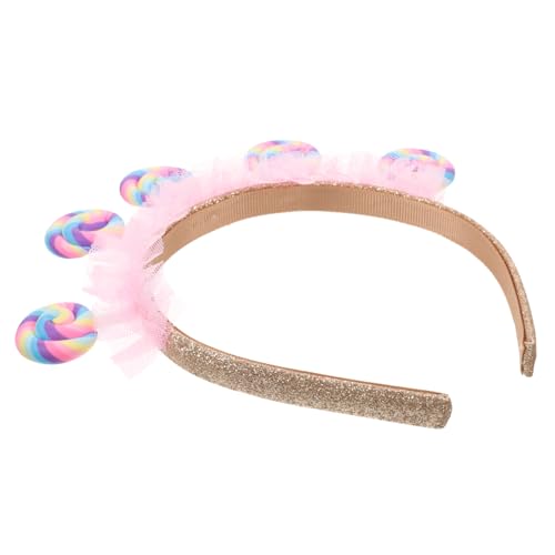 IMIKEYA Stirnband für Haarband Männer Stirnband mit Krone für Mädchen Lutscher hair accessories for Geburtstagsparty Haarschmuck Party-Haarschmuck kreative Haarreifen Plastik von IMIKEYA