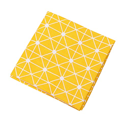 IMIKEYA Tischdecke tischwäsche Tablecloth tischdeken tafeltuch tafeltücher Tischdekoration dekoringe Baumwoll putztuch tafellappen Leinen Yellow von IMIKEYA