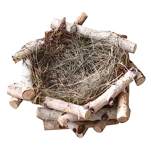 IMIKEYA Vogelhaus-Ornament Draussen Ostern Miniaturen Osterbaumschmuck Outdoor-tischdekoration Vogelnest-dekor Für Zuhause Vogelhütte Vogelbrutnest Natürlicher Vogel Vogelbruthöhle Hölzern von IMIKEYA