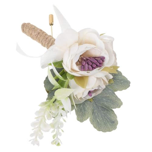 IMIKEYA Western-Hochzeitsbrosche für Männer Festival Haarschmuck für die Braut Hochzeit Ansteckblume Abschlussball Mann wedlock Wedding Hochzeitsdekorationen Boutonniere-Dekoration Plastik von IMIKEYA