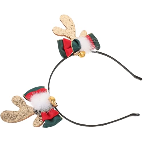 IMIKEYA christmas haarreif christmas headband fife star of christmas weihnachtsli weihnachtrn Hirschgeweih Stirnband Party-Haarbänder Cosplay-Kopfschmuck Weihnachtsstirnbänder Metall von IMIKEYA