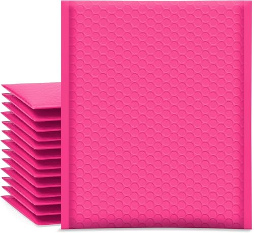 Luftpolster-Versandtaschen, wasserdicht, selbstklebend, starke Haftung, gepolsterte Versandtaschen für kleine Gegenstände, 76,6 x 27,9 cm, Rosa, 30 Stück von IMPOFFI