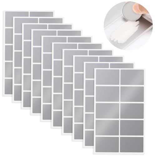 100 Stück Rubbelaufkleber Groß 60x40mm Rubbellose Selber Machen Rubbel Etiketten Silber Rubbeletiketten zum Aufkleben Rubbelsticker für Party Spiele Geschenk Postkarte Bastelarbeiten von IMPPTE