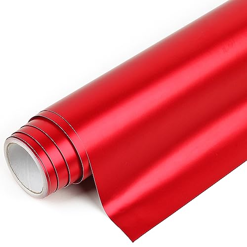 IModeur 7Ft Galvanisiert Plotterfolie Vinyl Maroon - 30,5cm x 214cm Vinylfolie Plotter Maroon für Cricut und Silhouette Cameo, Selbstklebendes Vinyl für Scrapbooking, Schilder und mehr von IModeur