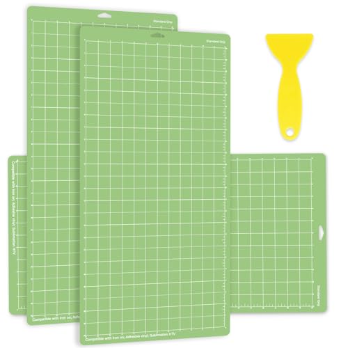 IModeur Schneidematten für Cricut – 30,5 x 61 cm, Grün, Standard-Grip-Schneidematten für Cricut-Zubehör, Matten für Cricut Explore Air 2/Maker 2/3 von IModeur