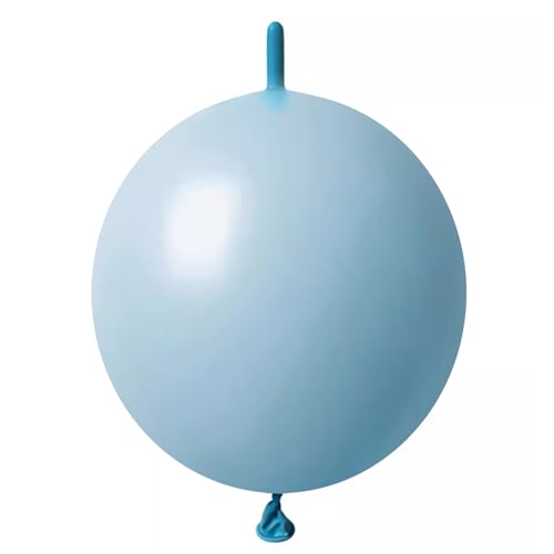 IN-JOOYAA 15,2 cm Macaron Blau Latex Link Ballon 50 Stück Quick Link Ballons für Party Dekoration von IN-JOOYAA