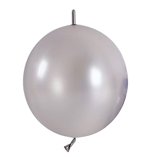 IN-JOOYAA Kleiner silbrig Quick Link Latex Ballon 6 "100 Pieces Grüner Ballon für Partydekoration von IN-JOOYAA