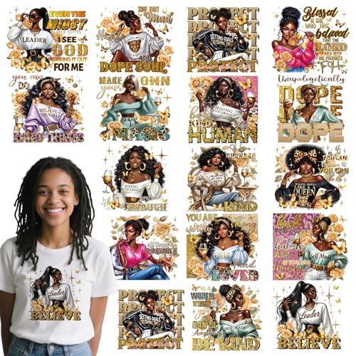 INCOK Schwarze Frauen-Bügelbilder für T-Shirts – 30 Stück Bibelvers DTF Transfers bereit zum Drücken für Kleidung, amerikanische Frauen, zum Aufbügeln, Aufkleber für Jeans, Jacke, Hut, Kapuzenpullover INCOK Schwarze Frauen-Bügelbilder für T-Shirts – 30 Stück Bibelvers DTF Transfers bereit zum Drücken für Kleidung, amerikanische Frauen, zum Aufbügeln, Aufkleber für Jeans, Jacke, Hut, Kapuzenpullover von INCOK