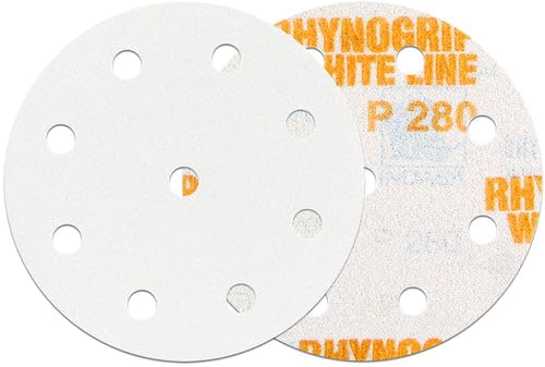 Indasa Rhynogrip White Line Schleifscheiben 9-Loch Klett Ø125mm P 40 50Stk/VE von INDASA