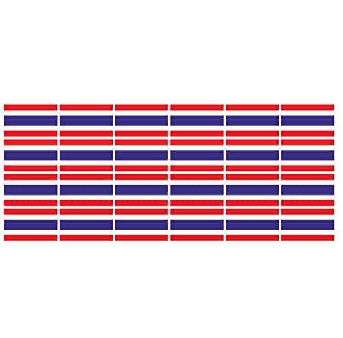 Mini Aufkleber Set - Pack glatt - 33x20mm - selbstklebender Sticker - Thailand - Flagge - Banner - Standarte fürs Auto, Büro, zu Hause und die Schule - 24 Stück von INDIGOS UG