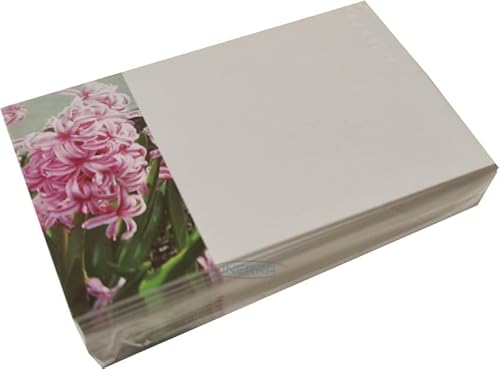 INERRA Floristen-Nachrichtenkarten für Blumensträuße – kleine Grußkarte – 50 Stück (rosa Hyazinthe) von INERRA