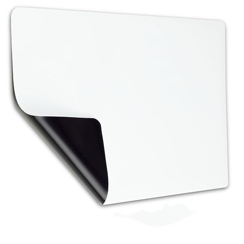 INF Magnetisches Whiteboard für Kühlschrank, To-Do-Liste, Einkaufsliste oder als Zeichenbrett Magnetische Schreibtafel 21 x 29,7 x 0,5 cm von INF