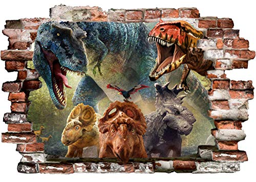 Dinosaurier wandtattoo kinderzimmer wandaufkleber PVC-Aufkleber Hauptdekorativer Aufkleber für Schlafzimmeraufkleber für das Kinder zimmer 50cm X 75cm von INFANS