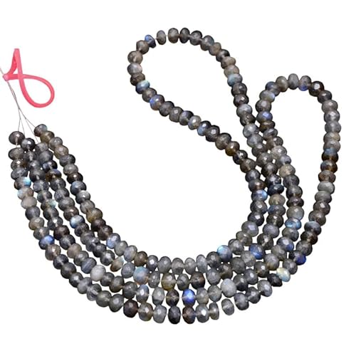 AAA Labradorit-Edelstein, 6–7 mm, facettierte Rondelle-Perlen | 18-Zoll-Strang | Natürlicher, mehrfarbiger Labradorit, Halbedelstein, lose Perlen AAA Labradorit-Edelstein, 6–7 mm, facettierte Rondelle-Perlen | 18-Zoll-Strang | Natürlicher, mehrfarbiger Labradorit, Halbedelstein, lose Perlen von INFINITY GEMS