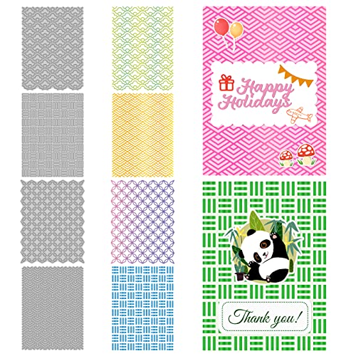 INFUNLY 4 Blatt Hintergrund-Heißfolienplatte Metallplaid Glimmer-Heißfolienplatte Glimmer-Heißfoliensystem für Grußkartenherstellung Prägung Scrapbooking Dekoration von INFUNLY