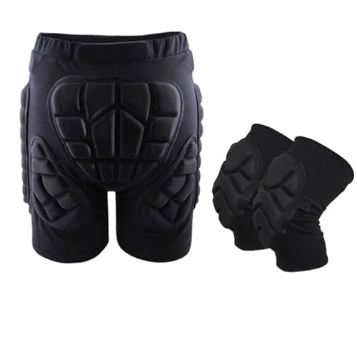 Gepolsterte Schutz-Shorts für Skifahren XS-3XL Outdoor-Sportarten Ski Skate Snowboard Schutz Ski Protektor Schlittschuhlaufschutz Gepolsterte Shorts Ski Schutzshorts (Shorts von INKMHZTK