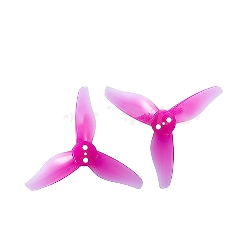 Zubehör für Drohnen For GEMFAN 16PCS 8Pairs 2023 3-Blatt Propeller 2 Zoll 3 Löcher 1,5mm Mittellochdurchmesser CW CCW Requisiten for RC Zahnstocher FPV Drone austauschbar ( Color : 16PCS 2023 pink ) von INLIMA