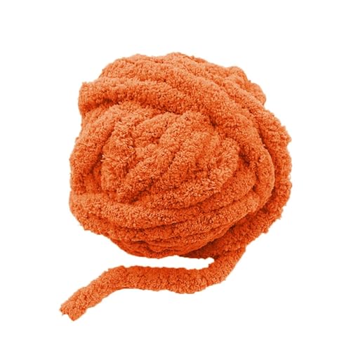 Grobes Garn für Armstricken, Decke, Chenille-Garn, Orange von INNDUN