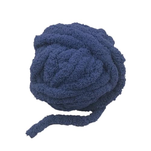 Grobes Garn für Armstricken, Decke, marineblaues Chenille-Garn von INNDUN