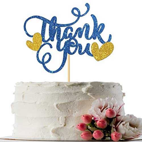 INNORU Thank You Cake Topper - Thankful, Brautparty, Thanksgiving Day Party Dekorationen, Verlobung, Kuchenaufsatz, perfekte Hochzeitsfeier Dekoration Supplies von INNORU