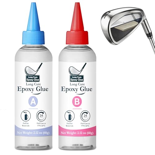 INNOVAYOU Schnell Golfschläger Epoxidharz 4,23 oz, Schnell Aushärtendes Transparentes Golf-Epoxidharz, Golfschaft-Epoxidharz zur Reparatur aller Golfschläger, Golfköpfe, Driver, Putter und Eisen von INNOVAYOU