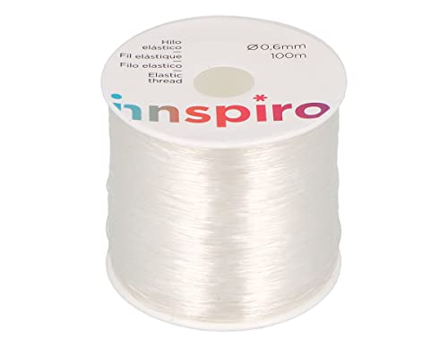 Elastisches Garn, transparent, 0,3 mm, 100 m. von INNSPIRO