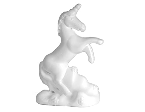 INNSPIRO A3579 Einhorn aus Porex 12,5 x 18 cm. Tasche zum Aufhängen von 2 Stück. tiere, weiß, 5x18cm von INNSPIRO