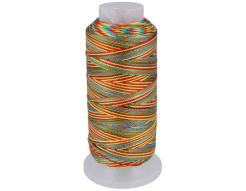 INNSPIRO Garn, Baumwolle und Polyester, Regenbogenfarben, 1 mm, 230 m von INNSPIRO