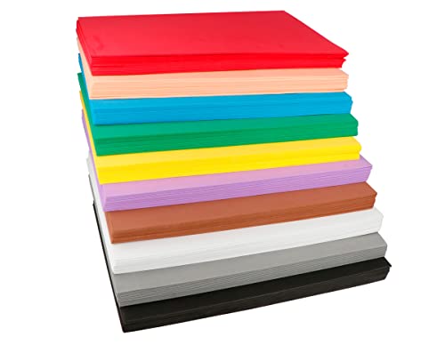 INNSPIRO Maxi Pack Schule 100 Folien Eva Sortiment 10 Farben 20 x 30 cm x 2 mm, Sortiert, 0 von INNSPIRO