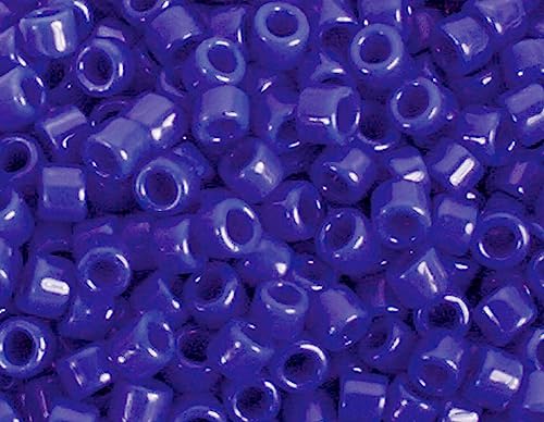 Japanische Perlen Zylinder Schatz opak marineblau 1,8 mm.11/0 100 g von Toho