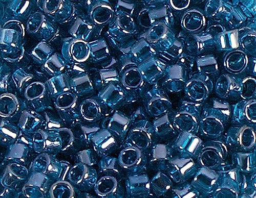 Japanische Perlen Zylinder Treasure Glänzend Türkis Blau 3,3mm.8/0 100gr. von Toho