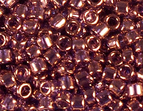 Japanische Perlen Zylinder Treasure Gold Lila 3,3mm.8/0 100gr. von Toho