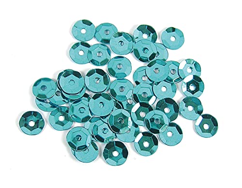 Silberne blaue Pailletten, 7 mm, 500 g, 37500 U, ca. von INNSPIRO