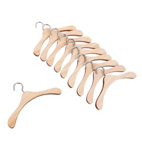 INOOMP 10 Stück Mini -Holzkleidung Rack kleiden Puppenschrank Kleidung für Puppen Kleidungsstück puppenmöbel puppenkleiderbügel Puppen-Kleiderbügel aus Holz Babypuppenbügel Hölzern Brown INOOMP 10 Stück Mini -Holzkleidung Rack kleiden Puppenschrank Kleidung für Puppen Kleidungsstück puppenmöbel puppenkleiderbügel Puppen-Kleiderbügel aus Holz Babypuppenbügel Hölzern Brown von INOOMP