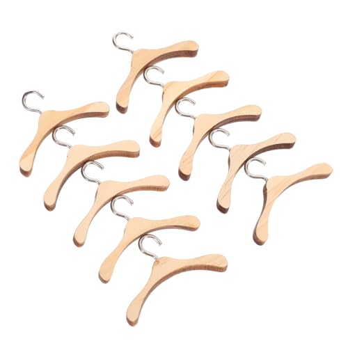 INOOMP 10 Stück Mini -holzkleidung Rack Puppe Kleidung Für Kleidungsstück -kleiderbügel Winzig Zubehör Miniatur Realistisch Klein Bjd Aufhänger Light Brown Hölzern INOOMP 10 Stück Mini -holzkleidung Rack Puppe Kleidung Für Kleidungsstück -kleiderbügel Winzig Zubehör Miniatur Realistisch Klein Bjd Aufhänger Light Brown Hölzern von INOOMP