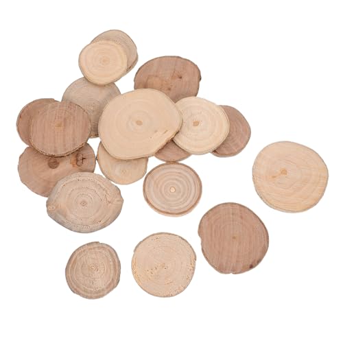 INOOMP 18 Stück Baumstammdekoration kleine Holzrunden Holzschmuck für das Kunsthandwerk Baumfigur kleine Holzkreise zum Basteln Holzscheitscheiben Holzringe hölzern Khaki INOOMP 18 Stück Baumstammdekoration kleine Holzrunden Holzschmuck für das Kunsthandwerk Baumfigur kleine Holzkreise zum Basteln Holzscheitscheiben Holzringe hölzern Khaki von INOOMP