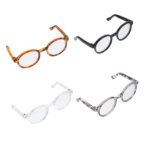 INOOMP 4 Stück Gläser Puppe verkleiden Sich Brillen Kostümzubehör für Minipuppen Brillengestell für Mini-Puppen süße Puppenbrille Spielzeugbrillen für Puppen Plastik INOOMP 4 Stück Gläser Puppe verkleiden Sich Brillen Kostümzubehör für Minipuppen Brillengestell für Mini-Puppen süße Puppenbrille Spielzeugbrillen für Puppen Plastik von INOOMP