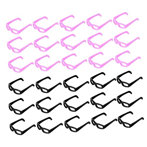 INOOMP 60 Stück Sonnenbrillen Requisiten Puppe Mit Brille Süß Gläser Mini Realistisch Zubehör Anziehbrille Für Puppen Puppenbrillen Puppenbrille Requisite Plastik INOOMP 60 Stück Sonnenbrillen Requisiten Puppe Mit Brille Süß Gläser Mini Realistisch Zubehör Anziehbrille Für Puppen Puppenbrillen Puppenbrille Requisite Plastik von INOOMP