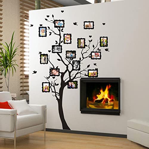 INSPIO Wandtattoo Baum Wandsticker Fotobaum Familienbaum mit Vögel Aufkleber selbstklebend Wandaufkleber Sticker Schlafzimmer Deko DIY Wohnzimmer Flur von INSPIO