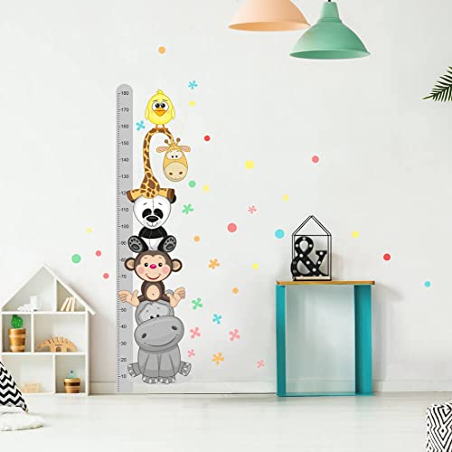 INSPIO Wandtattoo Kinderzimmer Junge Mädchen Messlatte Wandaufkleber Tiere Kinder Wandsticker Aufkleber Dekoration von INSPIO