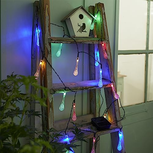 INSPIRE - MUXIA Lichterkette Außen - 5 M - 20 mehrfarbige LED Leuchtmittels - Led Lichterkette - Solar Lichterkette Aussen mit 8 Stunden Leuchtdauer - Solarpanel - 2M Kabel - IP44 - Schwarz von INSPIRE