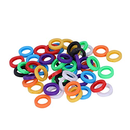 INTCHE 50 PCS Kleine Groesse Schlüsselkappe identifizieren Etikett von INTCHE