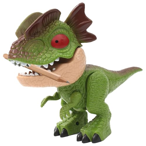 Dinosaur Pencil Sharpener, Dinosaur Stationery, 5-in-1 Dinosaurier Anspitzer, Multifunktionale Schreibwaren, für die Grundschule mit Lineal, Bleistift, Anspitzer, Bindemaschine von INUIYBU