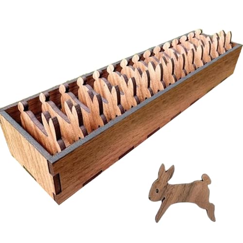 INUIYBU Wooden Animal Bobbin Set, Hölzernes Tierspulenset, Tier-Stickgarn-Kartenwickelbrett, Kreuzstich Spule Stickgarn-Karten Wickelbrett, Praktischer Stickgarn Organizer, für DIY-Nähaufbewahrung von INUIYBU