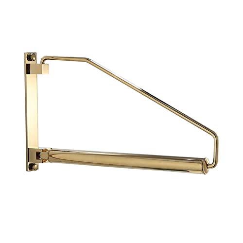 IOJKJGYTF Wäscheständer/Wäscheständer Goldene Kleidung Messing klappbar drehbare Kleiderstange Handtuchhalter Schlafzimmer Kleiderbügel Kleiderständer von IOJKJGYTF